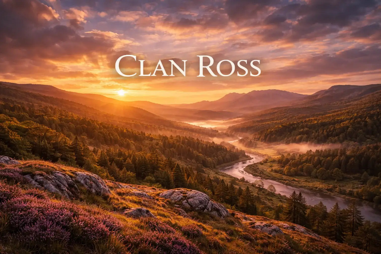 Highland landscape in Ross-shire associated with Clan Ross history