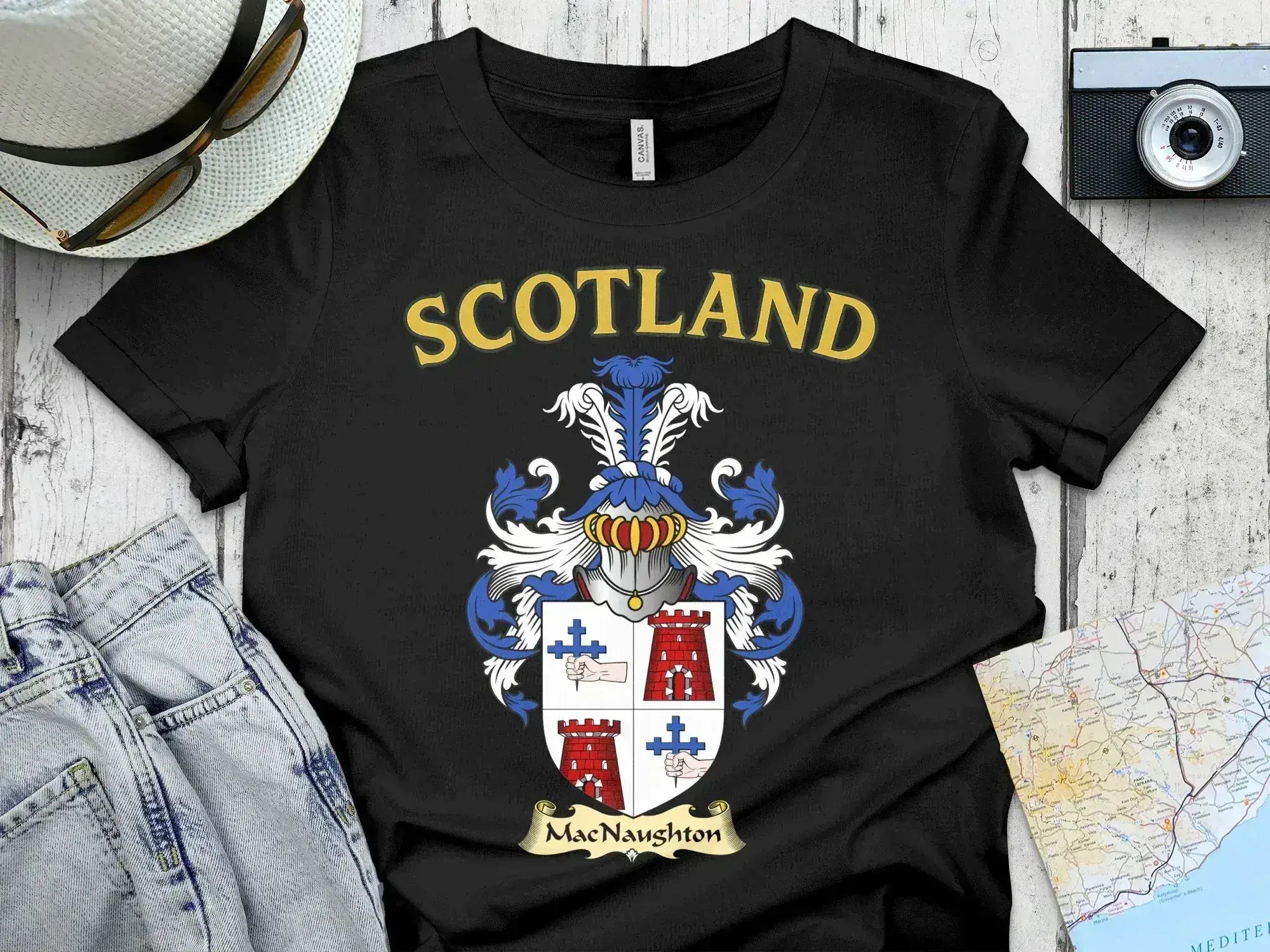 MacNaughton clan crest heritage t-shirt