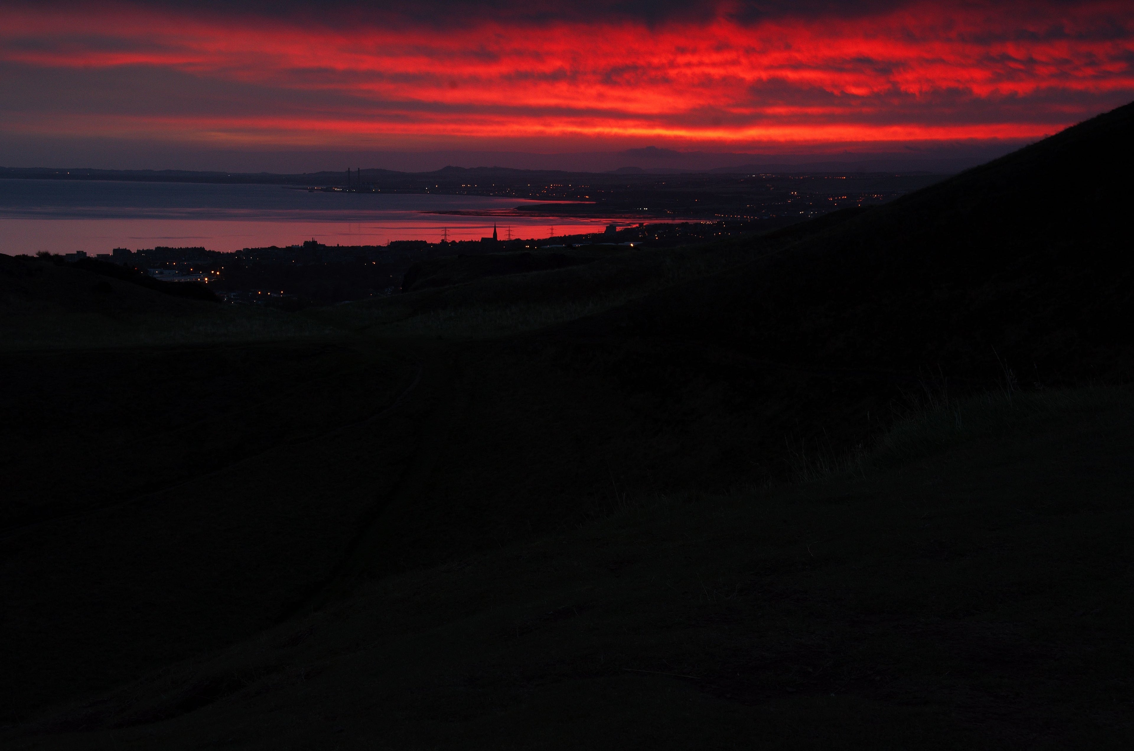 Sunrise over Musselburgh in East Lothian near the site of the Battle of Pinkie Cleugh, where the Scottish army was routed on Black Saturday 10 September 1547 in the last pitched battle between Scotland and England as separate kingdoms