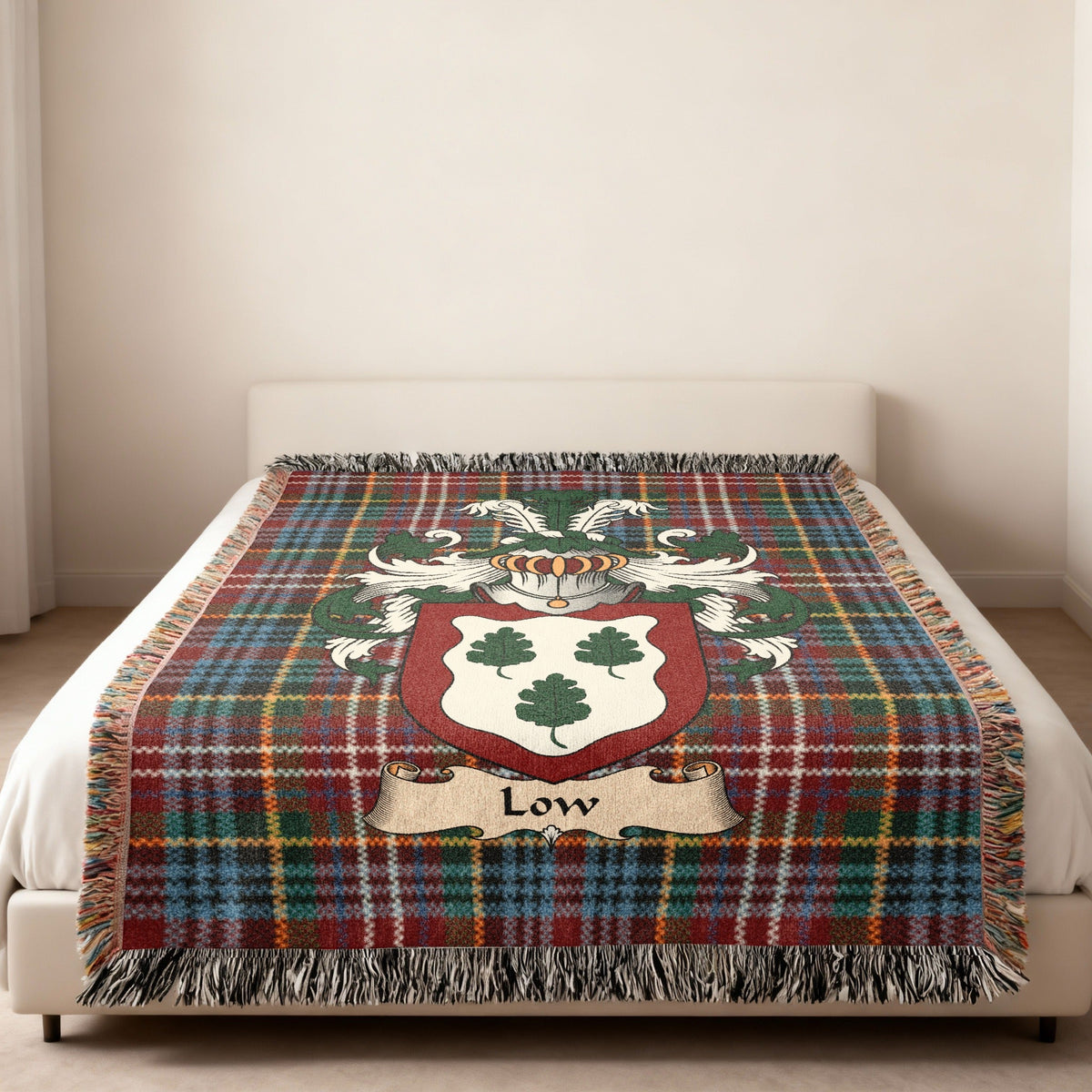 Exact-name Low heritage design displayed on a woven blanket