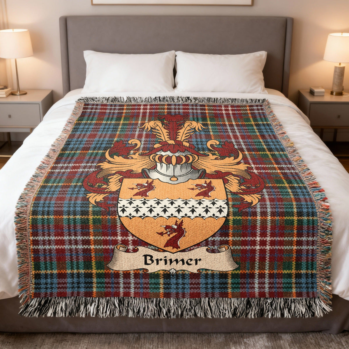 Brimer Scottish heritage woven blanket