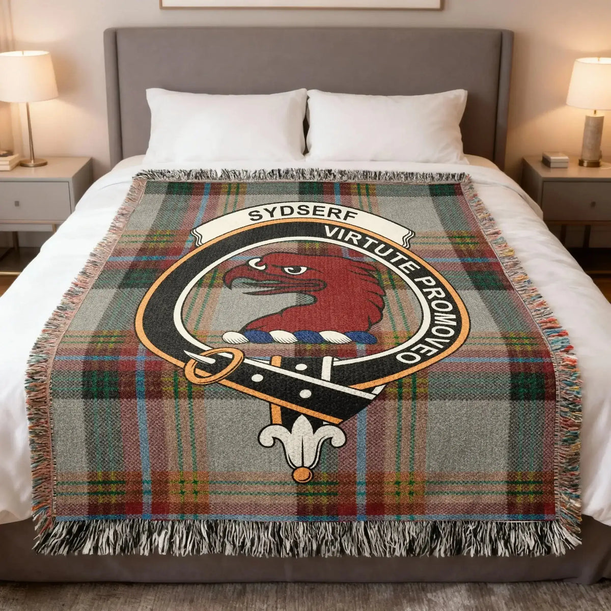 Clan Sydserf tartan & crest