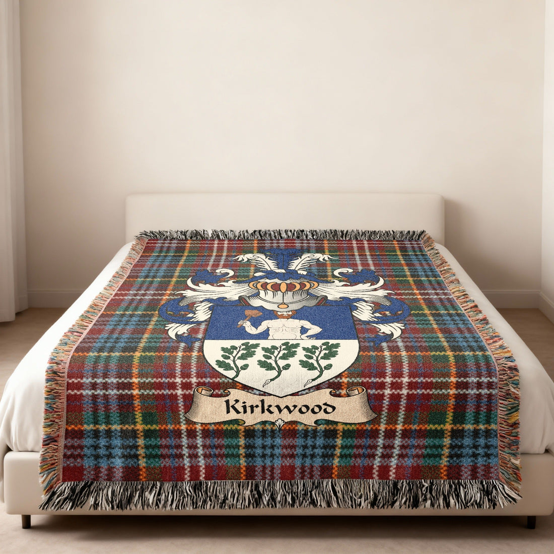 Exact-name Kirkwood heritage design displayed on a woven blanket