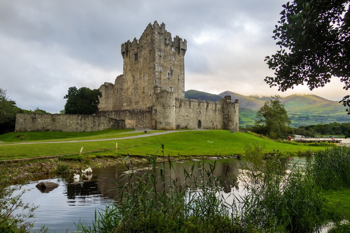 Irish castle lough Mayo Connacht O Malley dynasty Grace O Malley maritime heritage Clew Bay Ireland