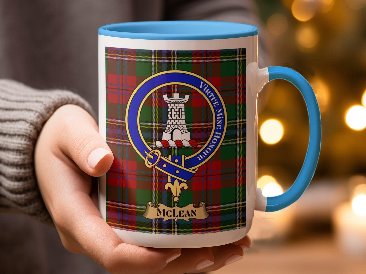 McLean Tartan Crest Clan Plaid Gift Mug - Living Stone Gifts