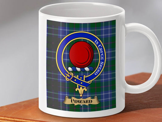 Clan Udvard Tartan Crest Mug Scottish Heritage product