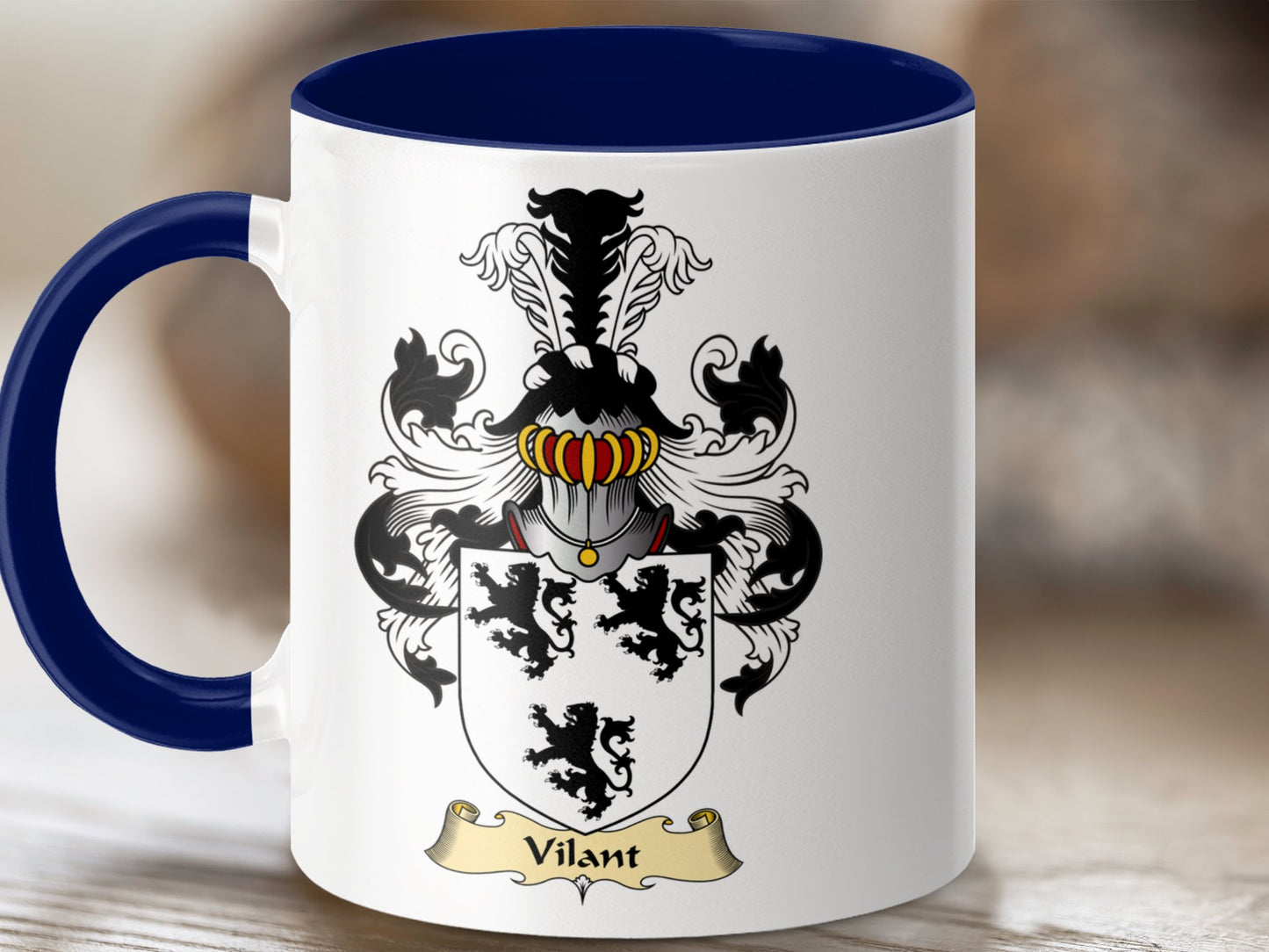 Clan Vilant Scottish Coat of Arms Mug - Living Stone Gifts