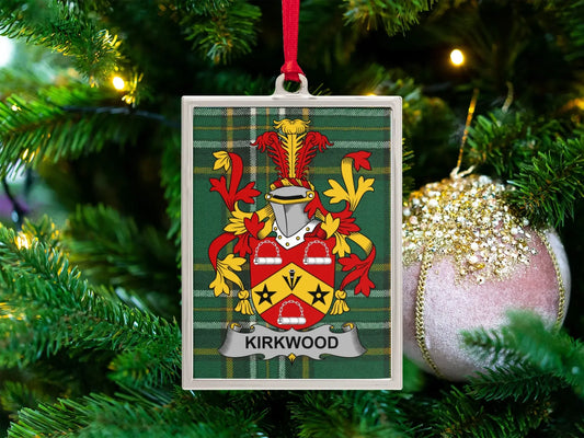 Kirkwood Family Crest Decorative Holiday Ornament product type