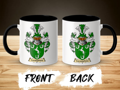 Clan Corstophine Scottish Clan Accent Coffee Mug - Living Stone Gifts