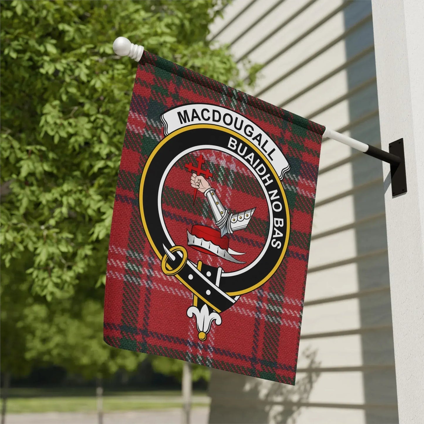 MacDougall Buaidh No Bas Family Crest Flag product