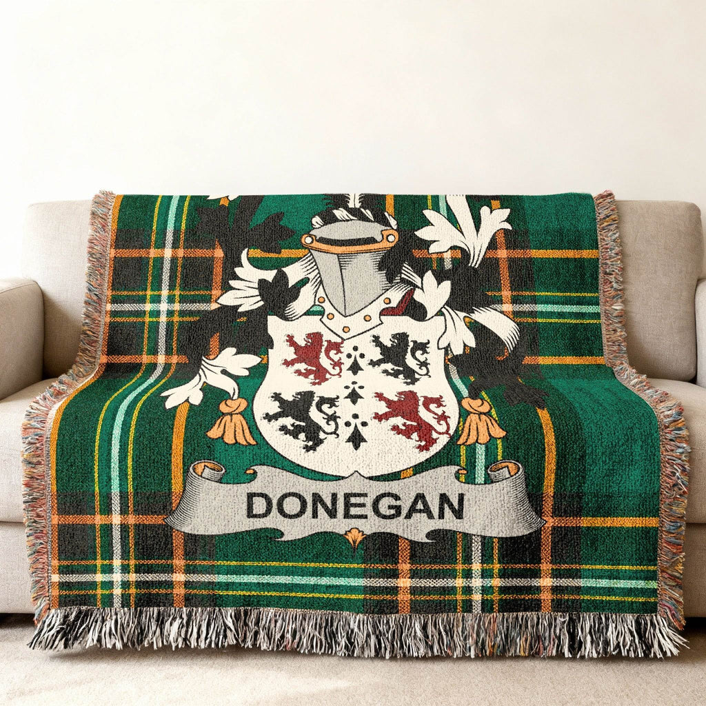 Donegan Family Crest Plaid Throw Blanket product type
