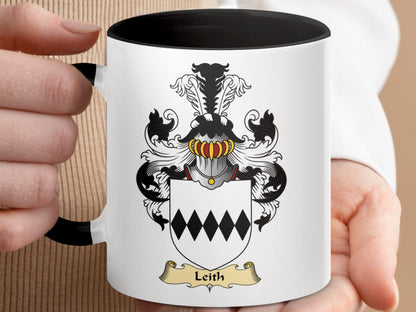 Clan Leith Scottish Coat of Arms Accent Mug - Living Stone Gifts