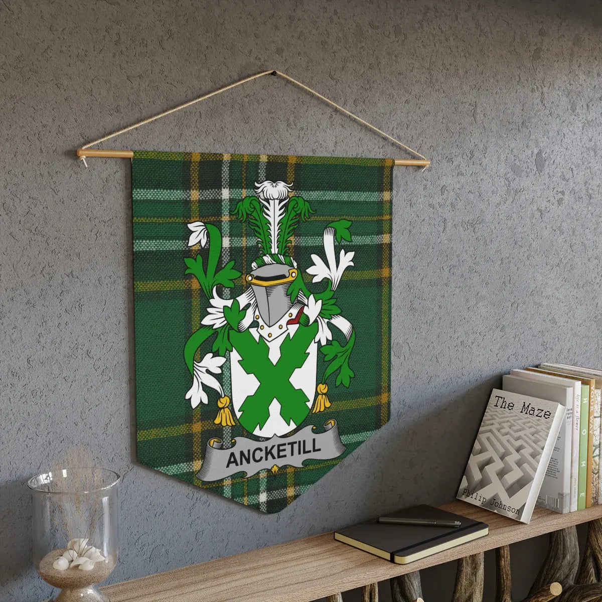 Scottish Heritage Family Crest Ancketill Wall Banner product type
