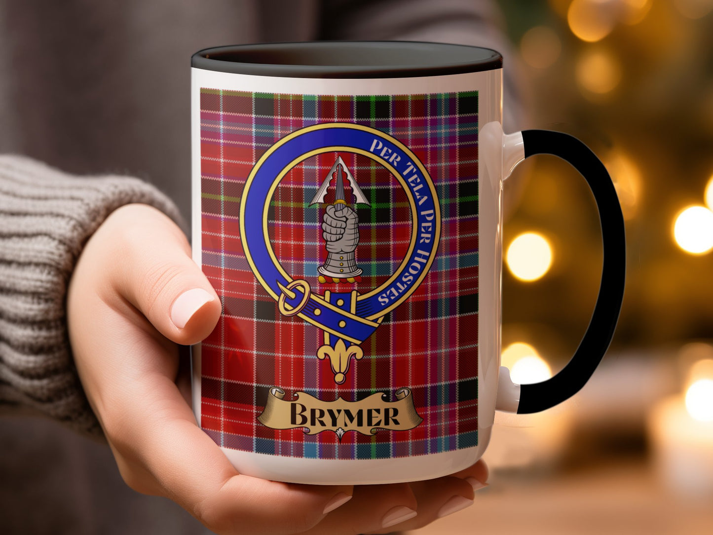 Unique Scottish Clan Brymer Crest Design Coffee Mug - Living Stone Gifts