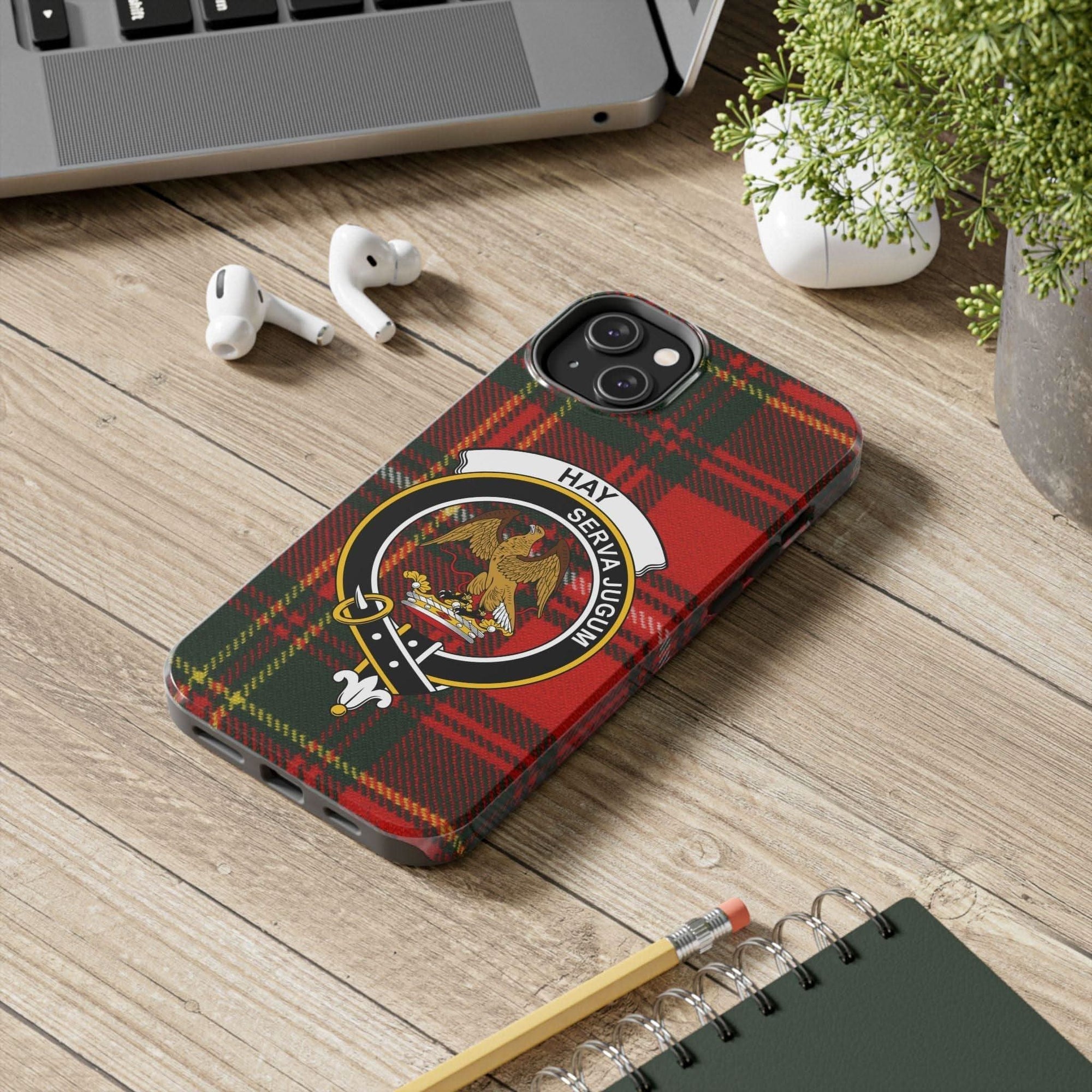 Hay Clan Scottish Tartan Cell Phone Case - Celtic Ancestry Gifts
