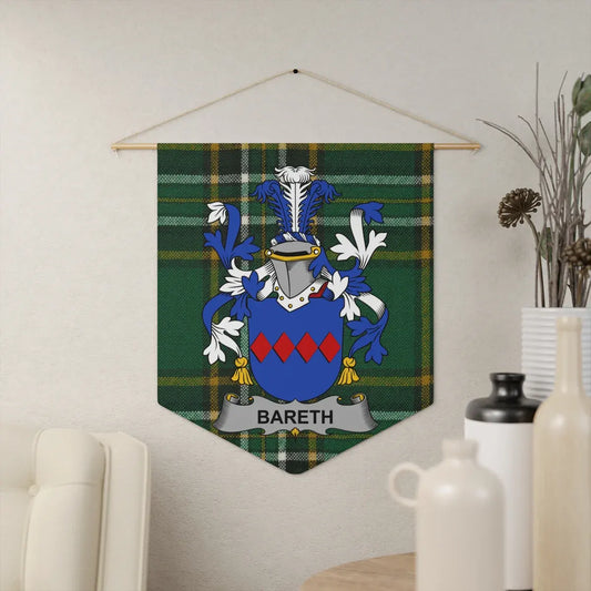 BARETH Family Crest Tartan Wall Hanging product