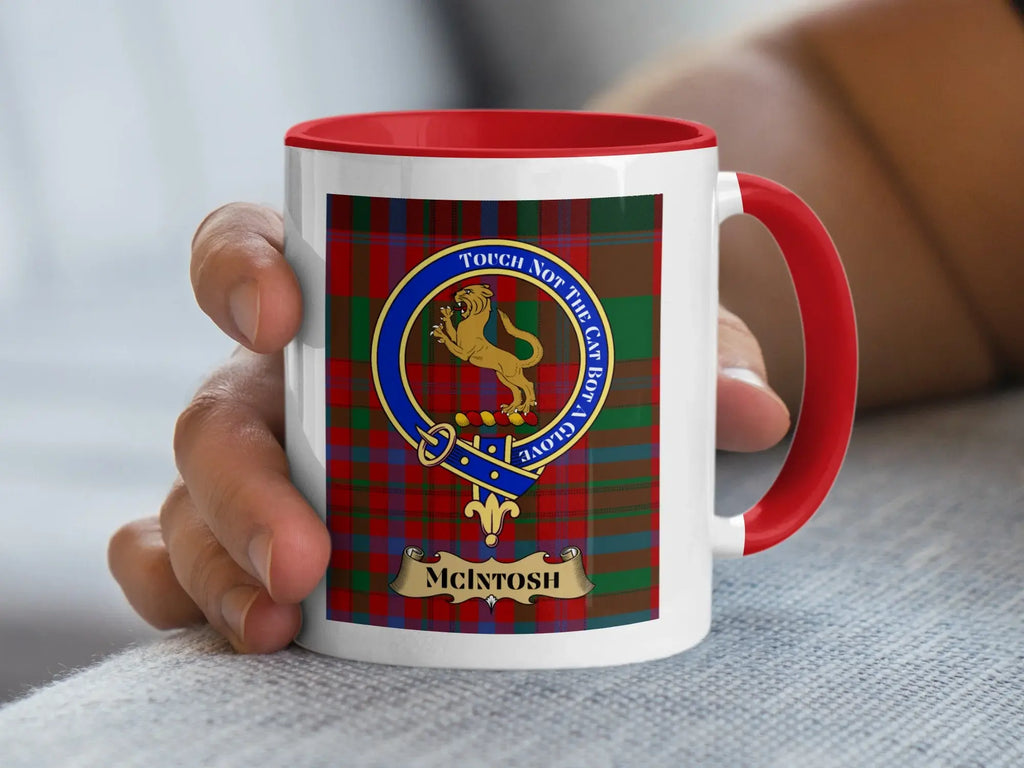 McIntosh Clan Crest Tartan Coffee Mug