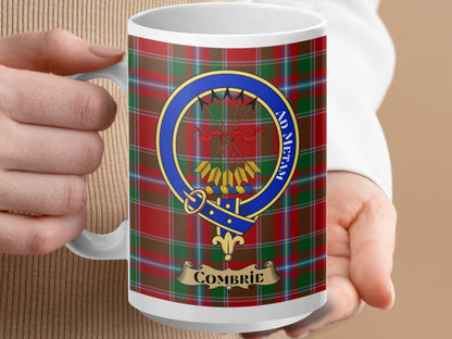 Clan Combrie Tartan Ad Metam Insignia Mug product type