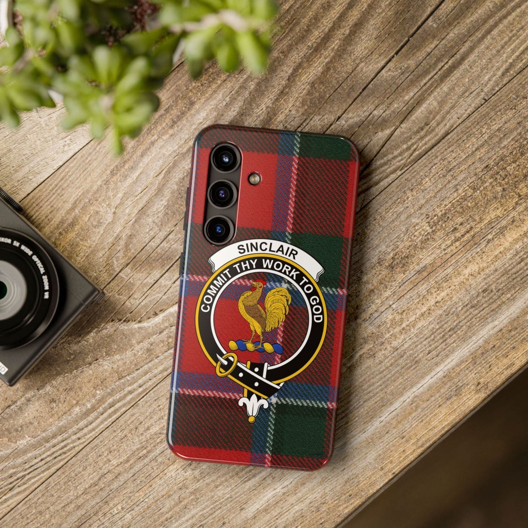 Sinclair Clan Scottish Tartan Cell Phone Case - Celtic Ancestry Gifts