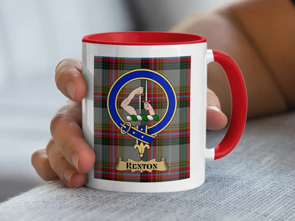 Renton Clan Tartan Design Ceramic Coffee Mug