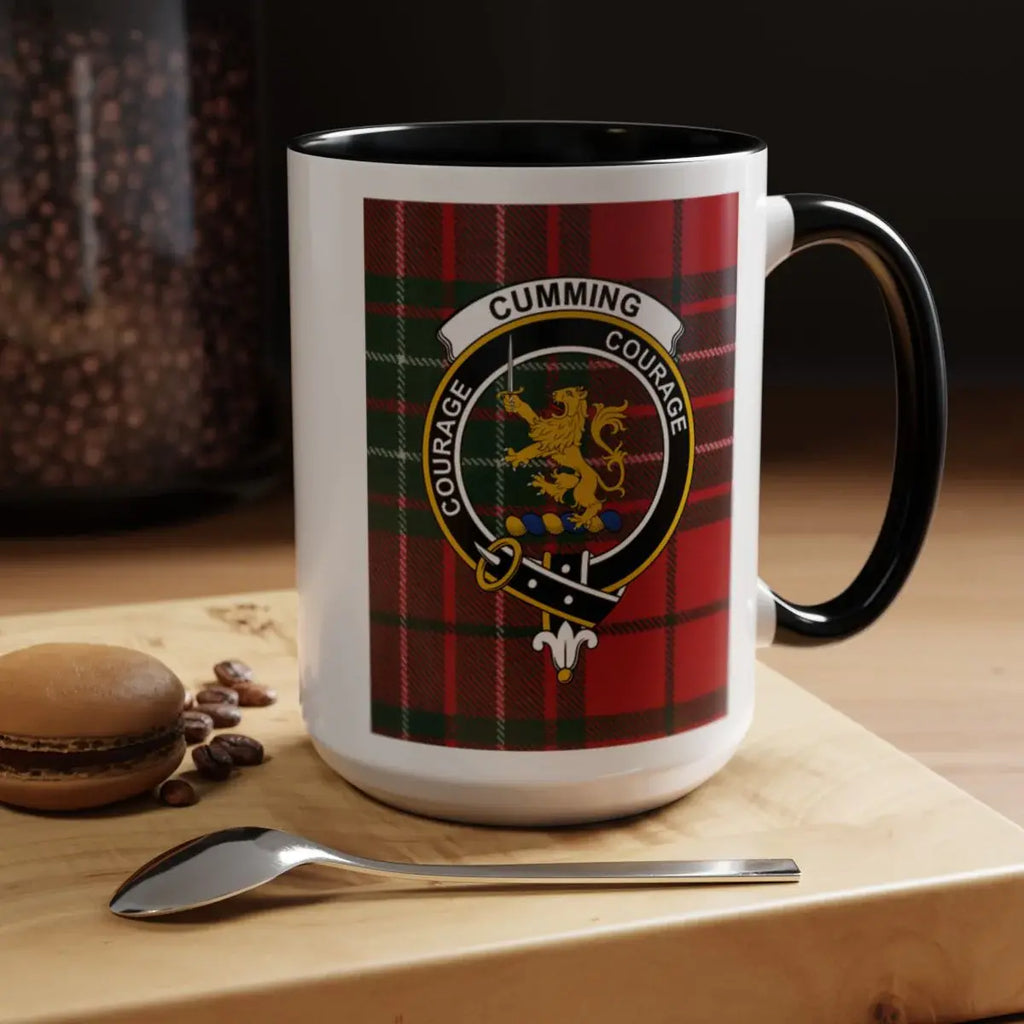 Courage Cumming Plaid Design Coffee Mug Tea Cup