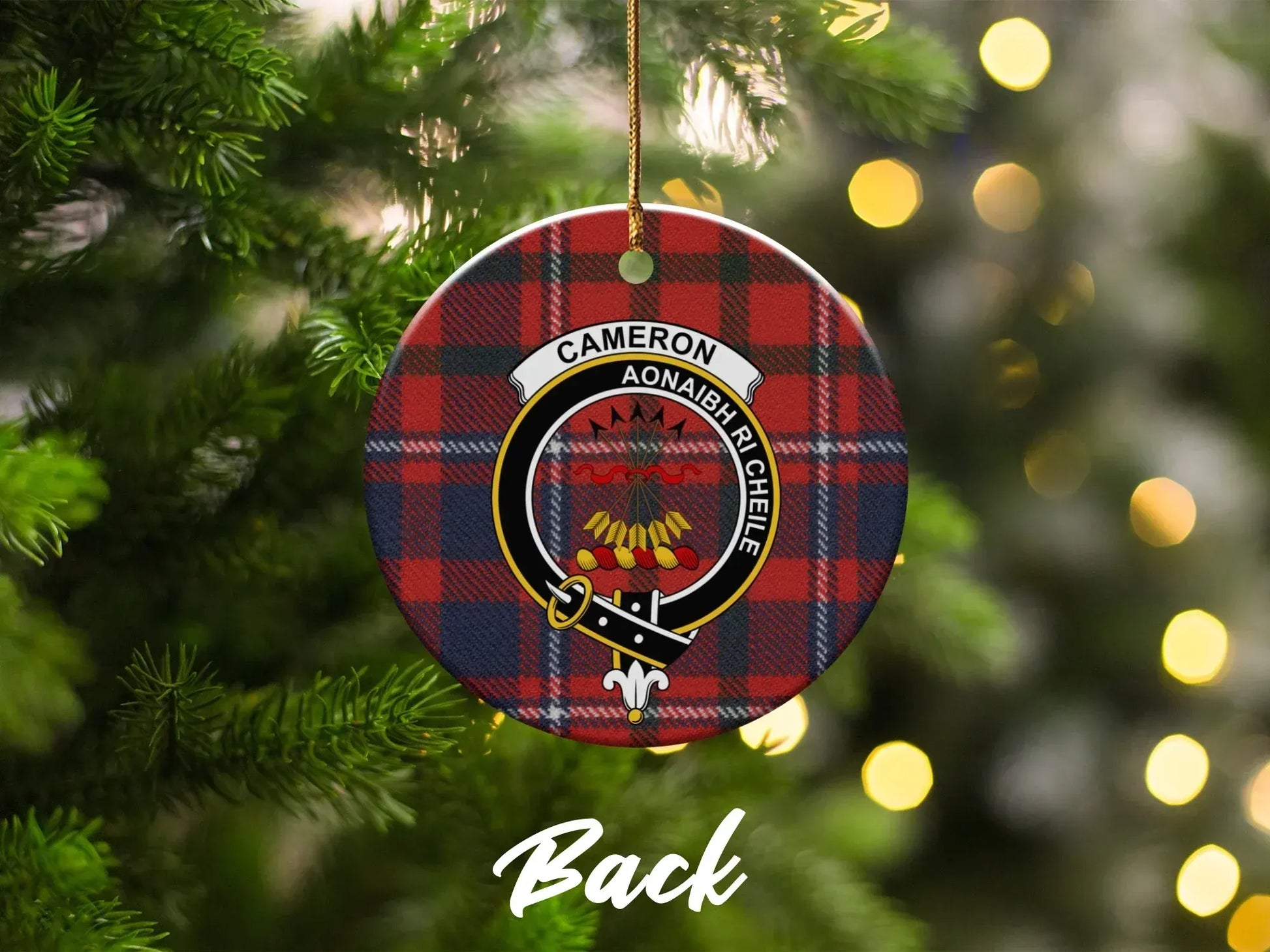 Cameron Tartan Christmas Tree Decoration product