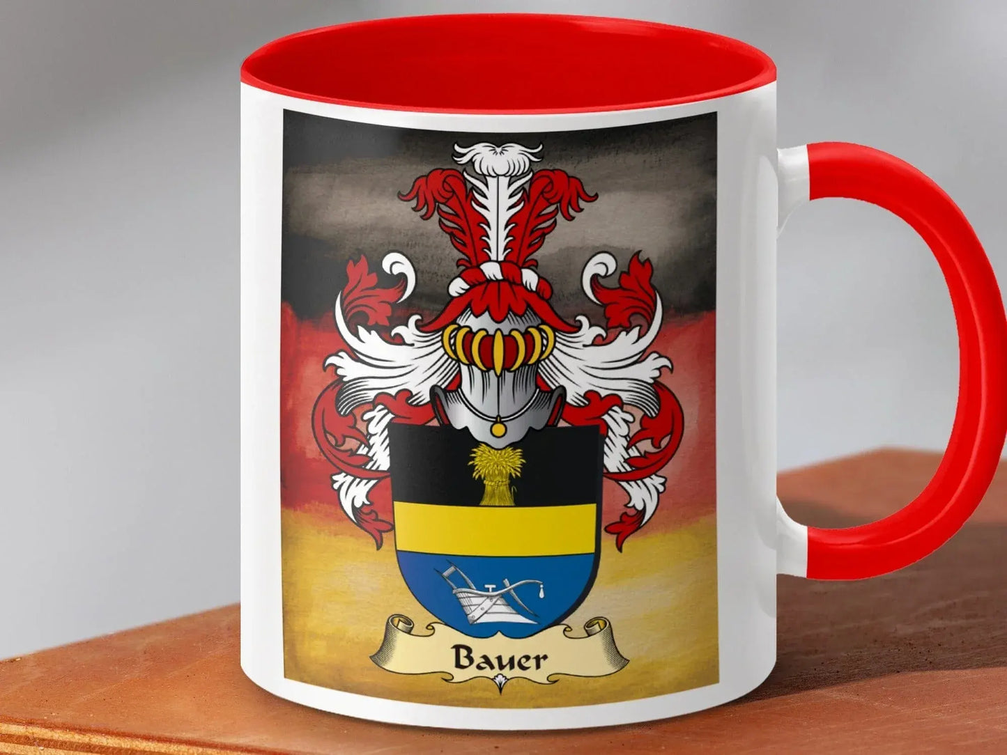 German Family Crest Mug Bauer Design Product Type