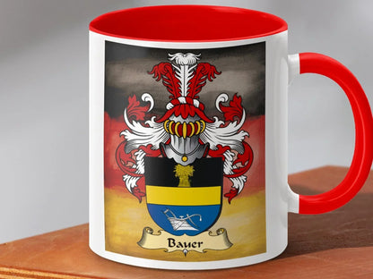 German Family Crest Mug Bauer Design Product Type