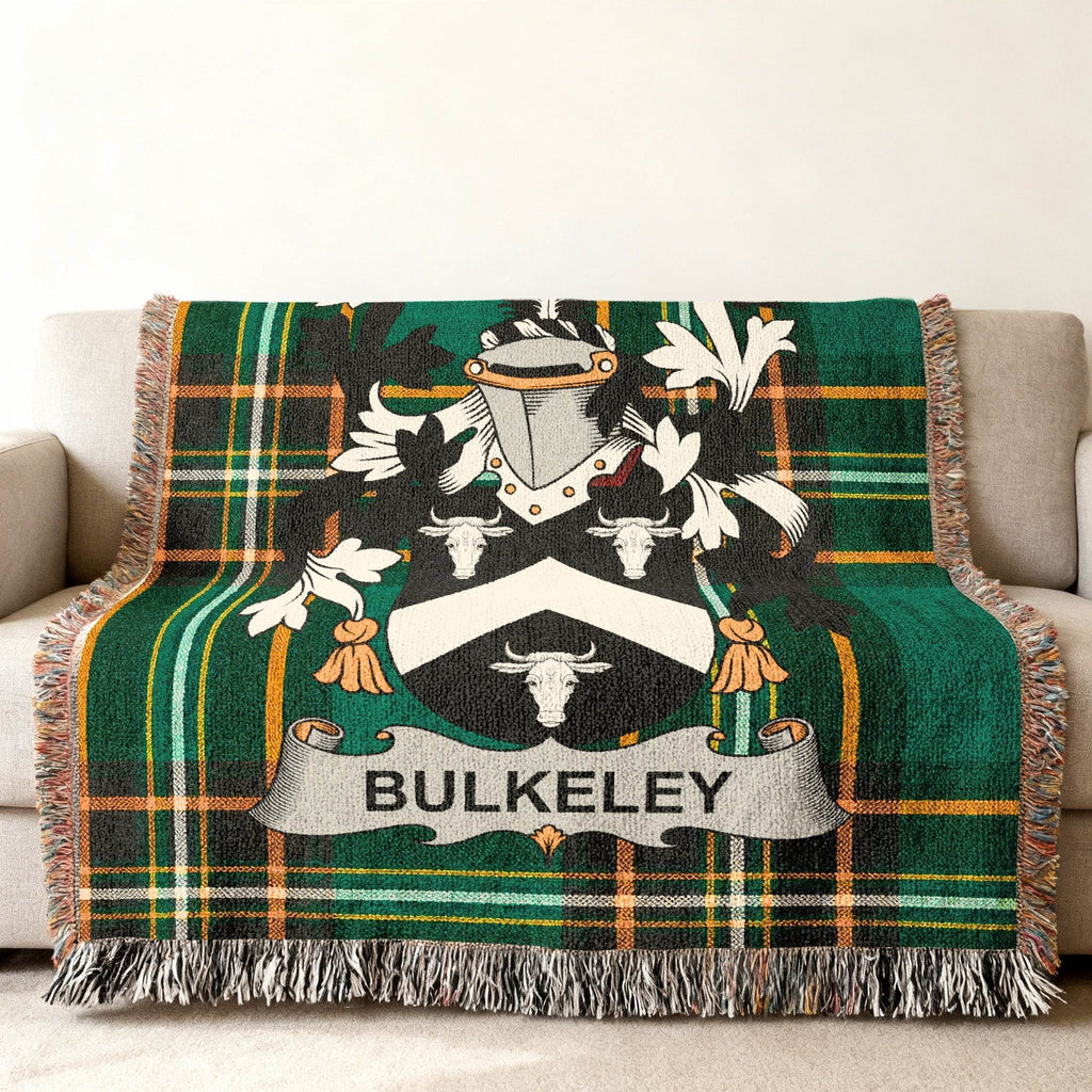 BULKELEY Family Crest Plaid Blanket Home Decor product type
