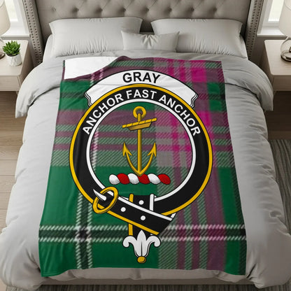 Gray Anchor Fast Anchor Plaid Blanket product