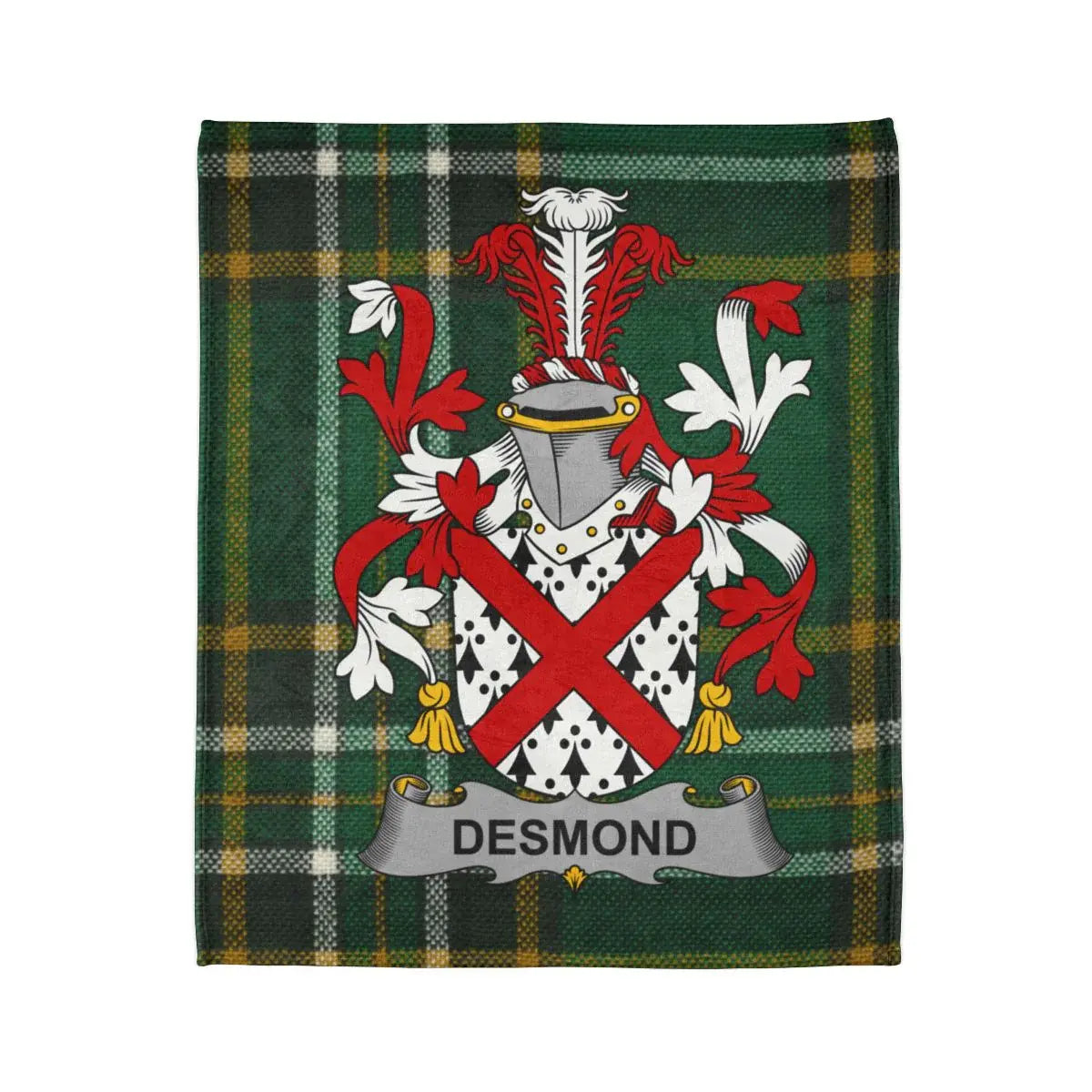 Family Crest Coat of Arms Design Throw Blanket product