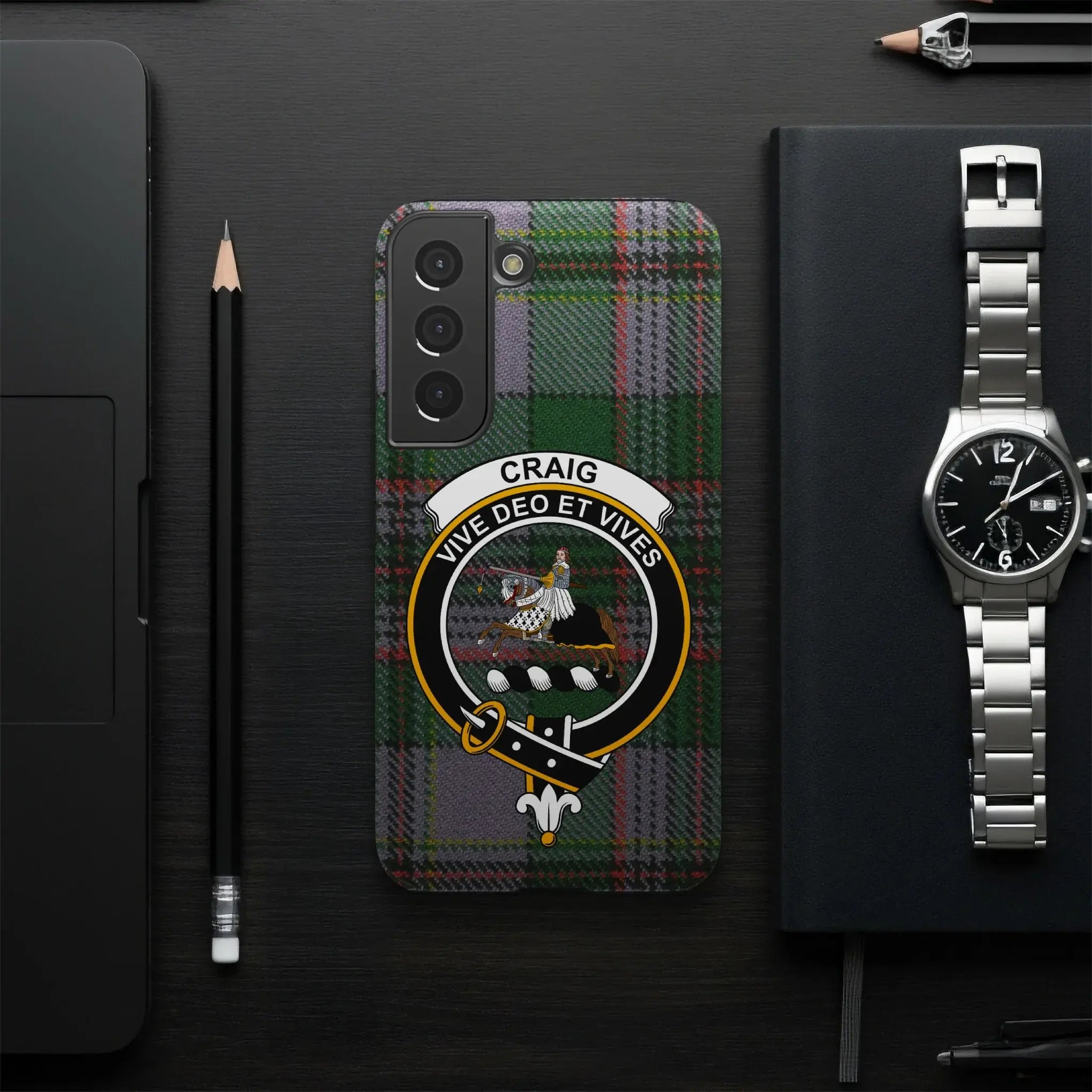 Craig Vive Deo Et Vives Plaid Mobile Case