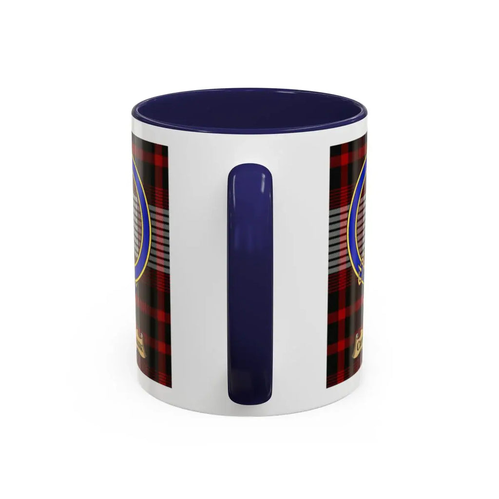 Cruickshank clan crest mug shown in 11 oz and 15 oz sizes
