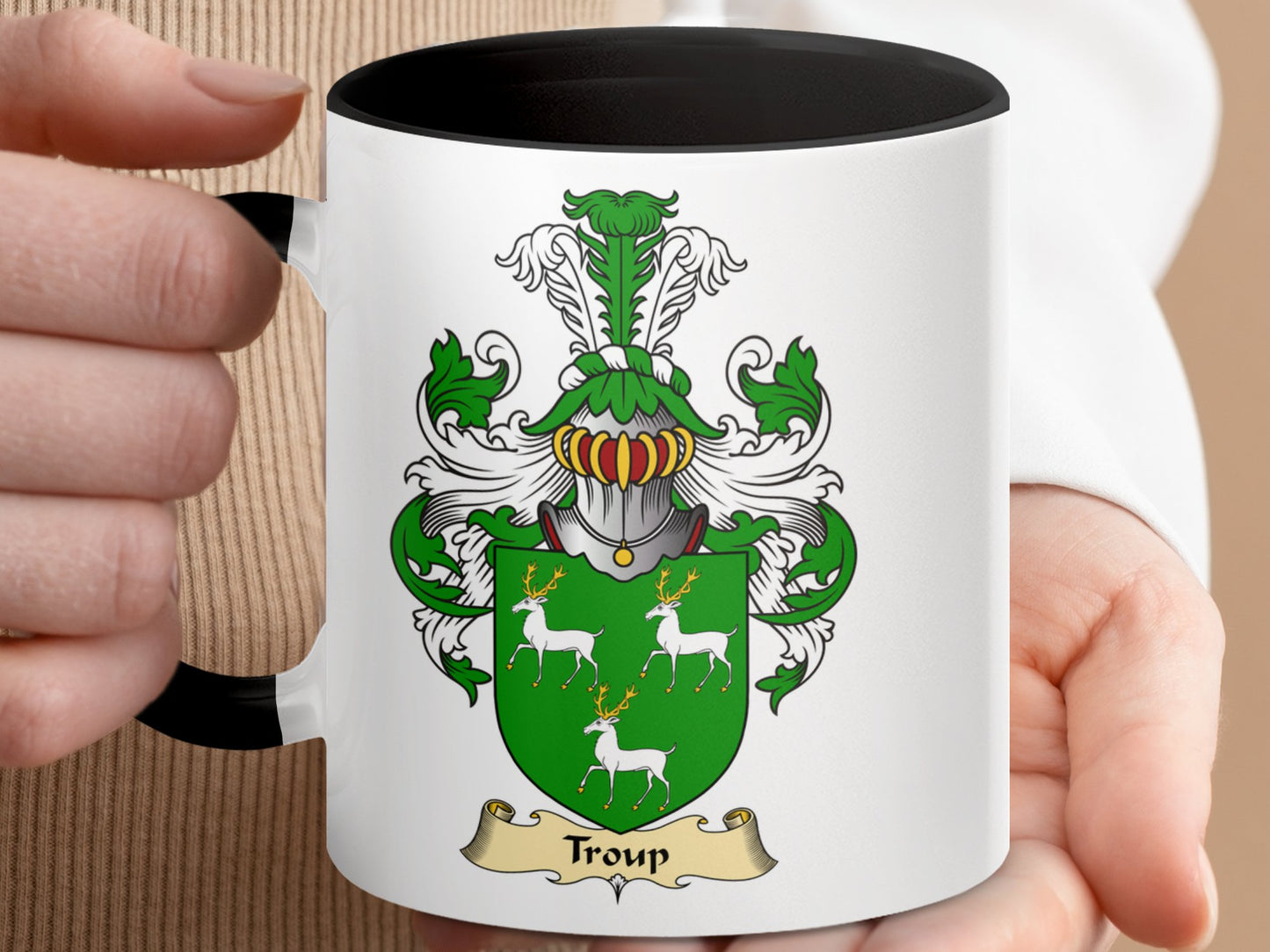 Clan Troup Scottish Coat of Arms Mug - Living Stone Gifts