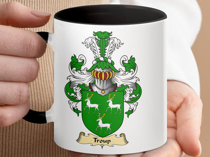 Clan Troup Scottish Coat of Arms Mug - Living Stone Gifts