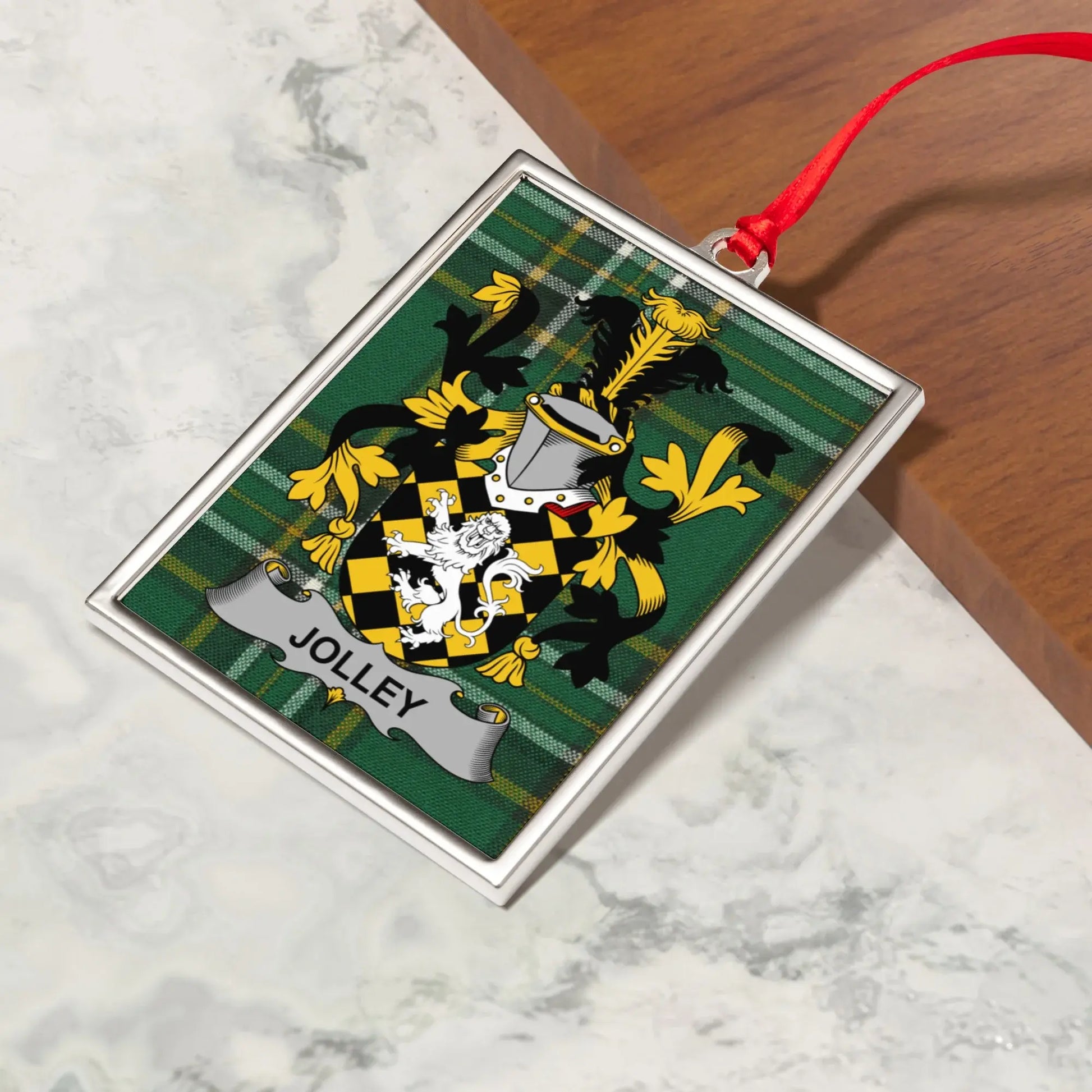 Jolley Family Crest Rectangular Ornament product