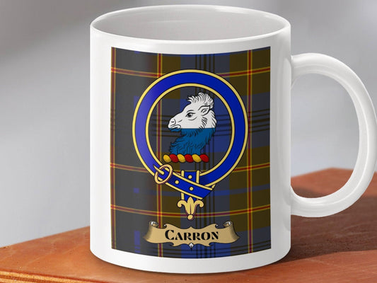 Carron Clan Crest Tartan Coffee Mug product