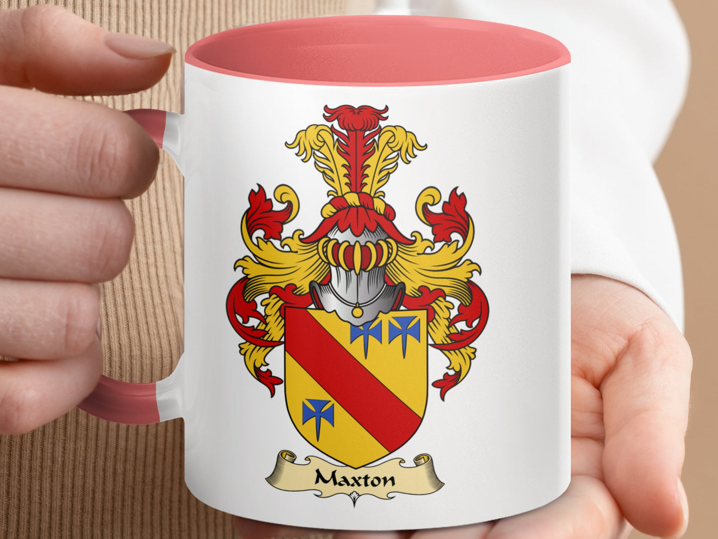 Maxton Scottish Clan Surname Coat of Arms Mug - Living Stone Gifts