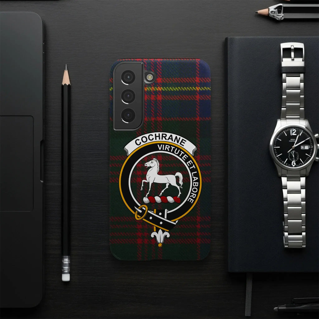 Cochrane Virtute et Labore Tartan Design Phone Case