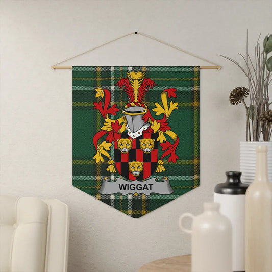 Family Crest Wiggat Tartan Wall Hanging product