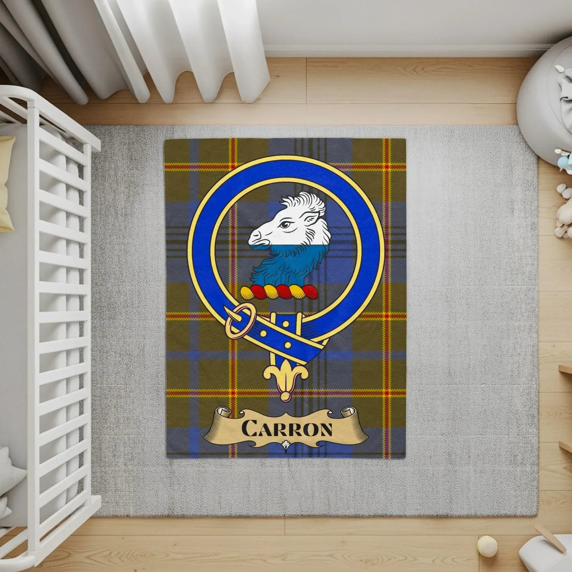 Clan Crest Tartan Custom Name Printed Floor Rug product