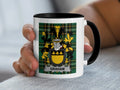 Graham Irish family crest black accent mug