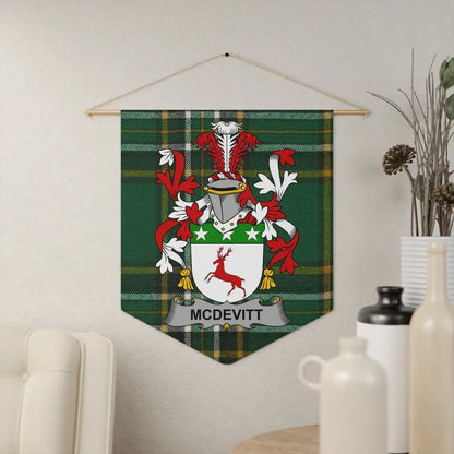 Personalized McDevitt Family Crest Wall Hanging product type