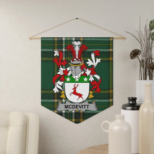 Personalized McDevitt Family Crest Wall Hanging product type