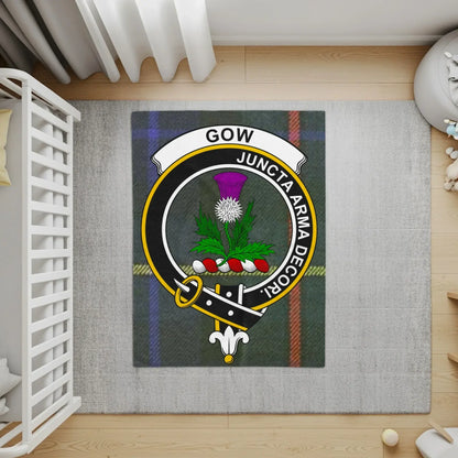 Gow Family Crest Clan Badge Area Rug product