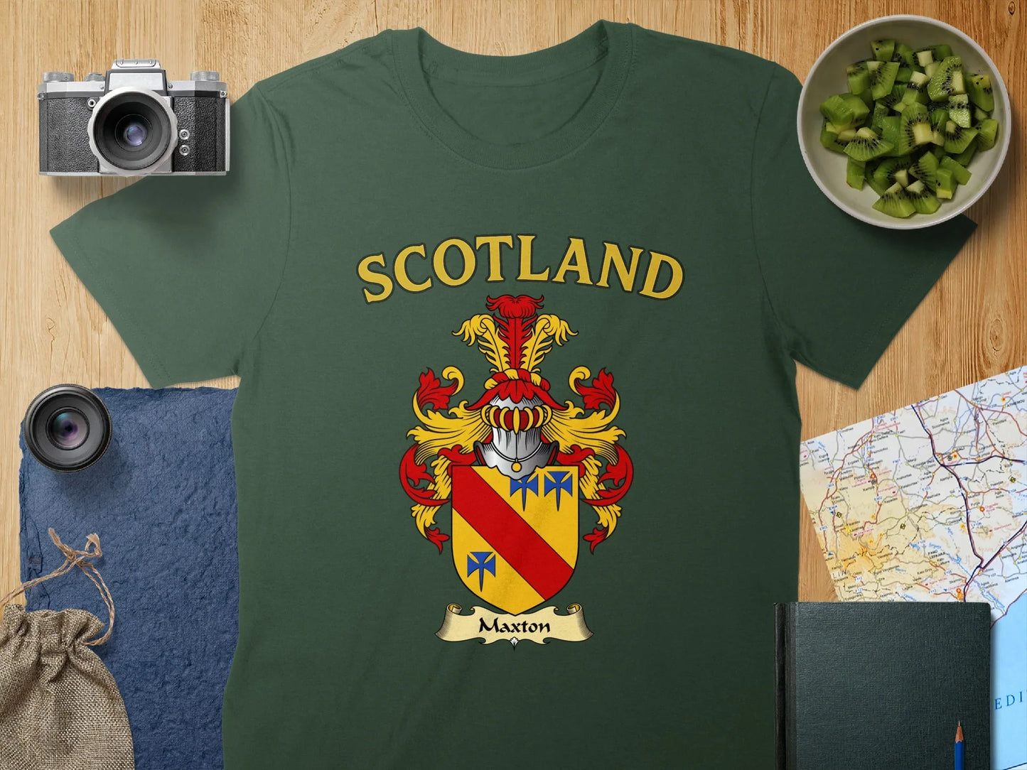 Scotland Maxton Crest Short Sleeve Unisex Shirt product type