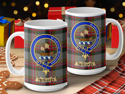 McGavin Clan Crest Christmas Gift Mug product