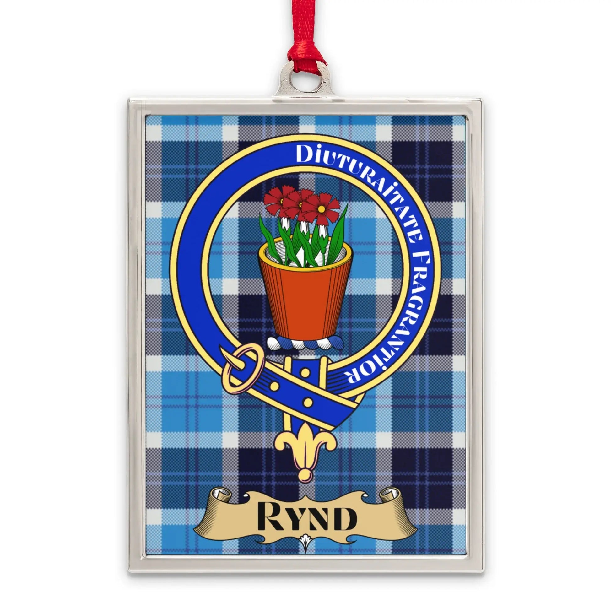 Scottish Plaid Shield Rynd Crest Tartan Ornament product