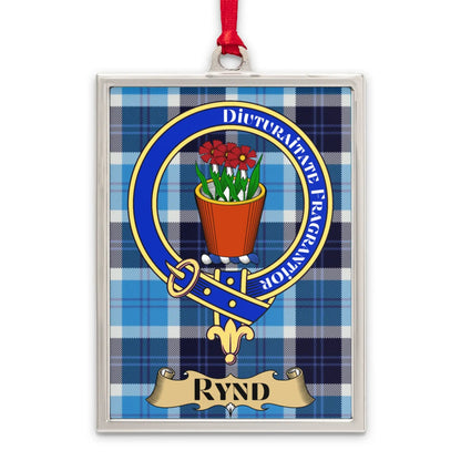 Scottish Plaid Shield Rynd Crest Tartan Ornament product