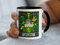 Mullady Irish family crest black accent mug